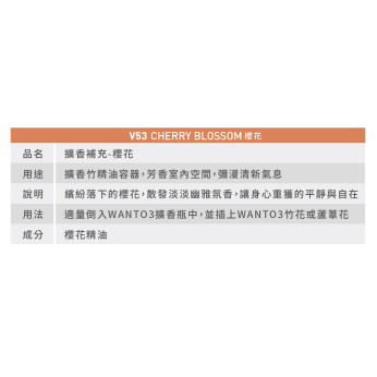 擴香補充液-櫻花 V53