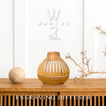 鏤雕香氛機W013-淺木紋 MD28