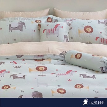 動物派對床包兩用被3件組-單人 180735532400