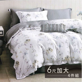 40S天絲兩用被床包組 4件組-加大(6尺)-春華嫣然 64P40S0720-10