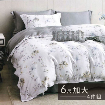 40S天絲兩用被床包組 4件組-加大(6尺)-春華嫣然 64P40S0720-10