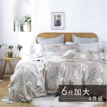 40S天絲兩用被床包組 4件組-加大(6尺)-淺雲清風 64P40S0720-9