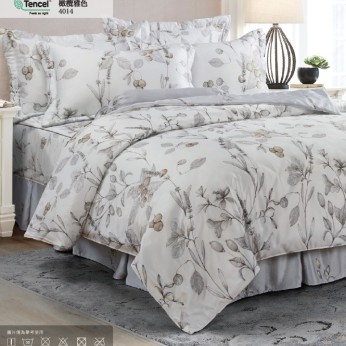 40S天絲兩用被床包組 4件組-加大(6尺)-橄欖雅色(特)  64P40S0820-H