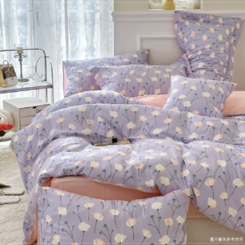 40S天絲兩用被床包組 4件組-加大(6尺)-野漾叢花(特)  64P40S0820-U