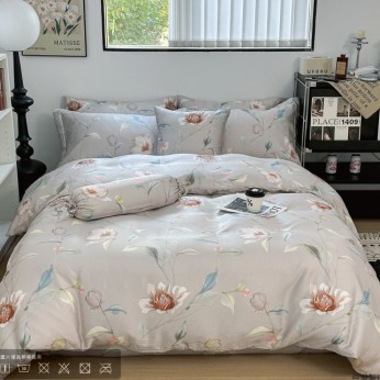 40S天絲兩用被床包組 4件組-加大(6尺)-秘戀花園(特)  64P40S0820-W