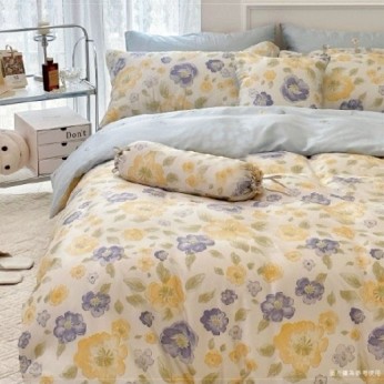 40S天絲兩用被床包組 4件組-加大(6尺)-沉醉暖陽(特)  64P40S0820-Y