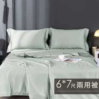 60S天絲日系素色兩用被-加大(6*7尺)-青蘇 S6760S0905-7