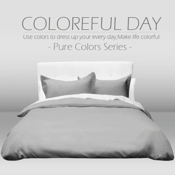 素色枕套100%棉-極致灰 111353103005 