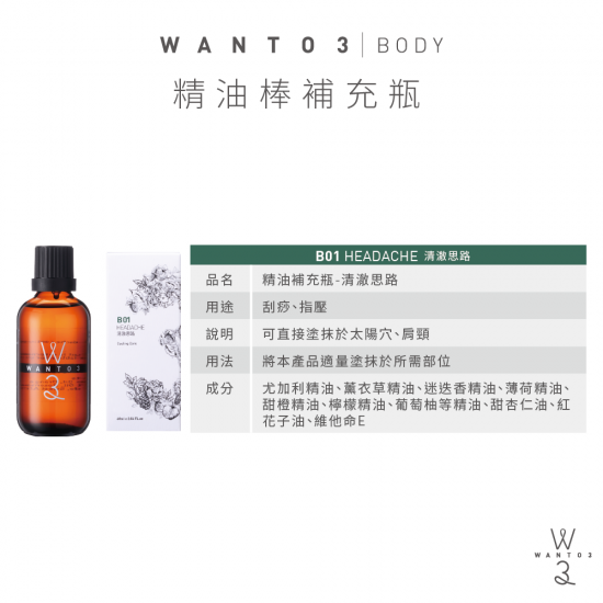 精油棒補充瓶-清澈思路 精油棒補充瓶-清澈思路